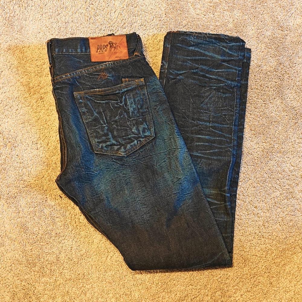 PRPS Whiskered Distressed Denim